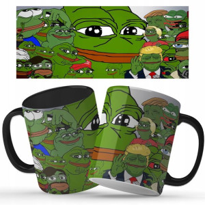 Kubek Czarny Na Prezent Memy KACZYŃSKI TUSK Wz