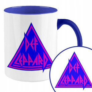 Kubek Granatowy Rockowe Brzmienia DEF LEPPARD Wz