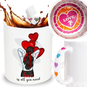 Kubek LOVE Na Walentynki LOVE IS ALL YOU NEED Wz