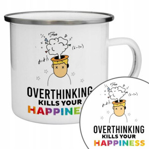 Kubek Stalowy Na Prezent KILLS YOUR HAPPINESS Wz
