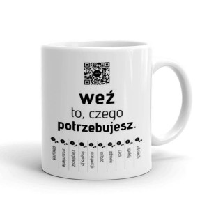 Kubek z uchwytem na Prezent Urodziny Piękne Wzory