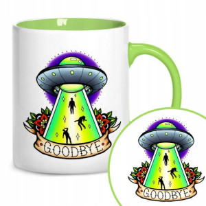 Kubek Zielony Na Prezent Urodziny Kosmos Ufo Wz