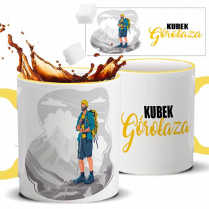 Kubek Żółty Na Prezent Upominek DLA GÓROŁAZA Wzory