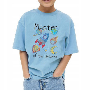 Koszulka Dziecięca Błękit MASTER UNIVERSE Wz - 110