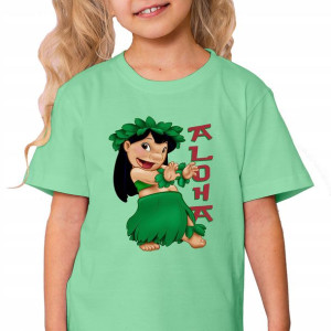 Koszulka Dziecięca Limonka STICH LILO Aloha Wz 122