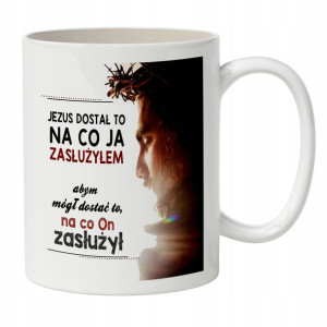 Kubek Biały Chrześcijańskie Cytaty RELIGIJNE WZORY