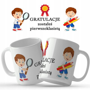 Kubek Prezent Ślubowanie DLA PIERWSZOKLASISTY Wz
