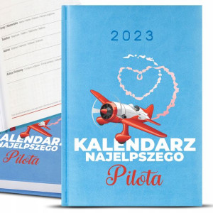 Kalendarz Błękitny Planer A5 2023 DLA PILOTA Wz