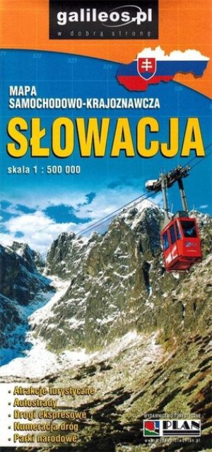 Mapa samochodowa - Słowacja 1:500 000 praca zbiorowa