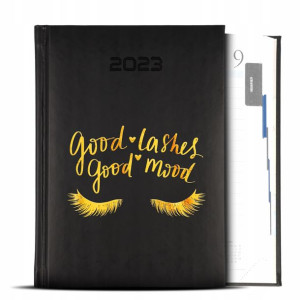 Kalendarz GOLD 2023 Lśniące Złote GOOD LASHES Wz
