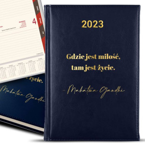 Kalendarz Granat GOLD Gdzie Miłość Tam Życie Wz