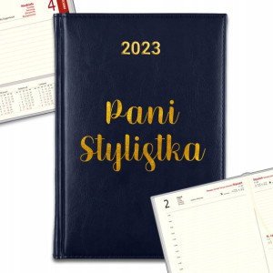 Kalendarz Granatowy GOLD 2023 DLA STYLISTKI Wzory