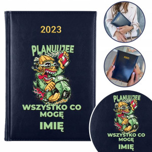 Kalendarz Notes GRANATOWY A5 2023 PLANUJE CO MOGĘ
