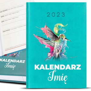 Kalendarz Turkus Planer A5 2023 KOLIBER IMIĘ Wz