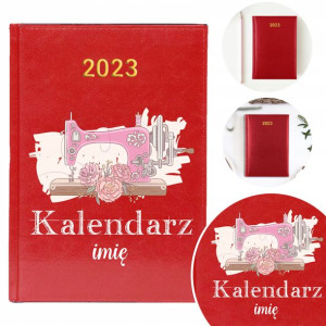 Personalizowany Kalendarz Planer A5 2023 RED Wz