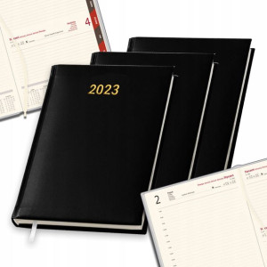 Zestaw 6 Kalendarzy Terminarz Czarnych A5 2026