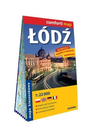 Comfort! map Łódź 1:22 000 mapa w.2023 praca zbiorowa