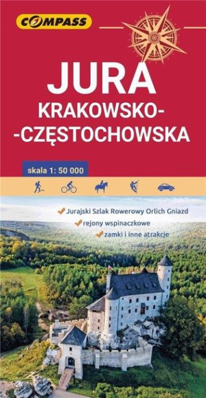 Mapa - Jura Krakowsko-Częstochowska 1:50 000 praca zbiorowa