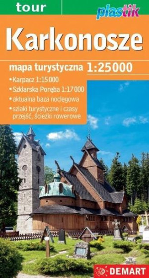 Karkonosze - mapa turystyczna plastik praca zbiorowa
