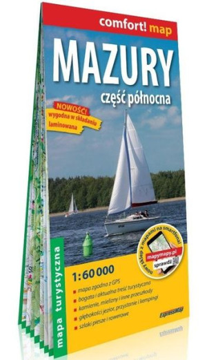 Comfort! map Mazury cz. północna 1:60 000 w.2021 praca zbiorowa