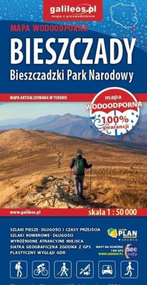 Map tur. syntet. - Bieszczady - Bieszczadzki PN praca zbiorowa