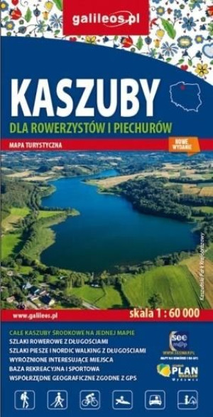 Mapa turystyczna - Kaszuby 1:60 000 w.2020 praca zbiorowa