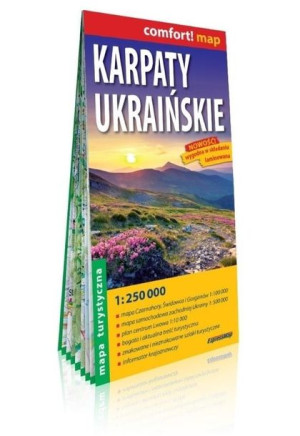 Comfort! map Karpaty Ukraińskie 1:250 000 mapa praca zbiorowa
