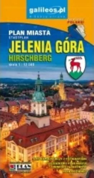Plan miasta - Jelenia Góra 1:12 500 w.2023 praca zbiorowa