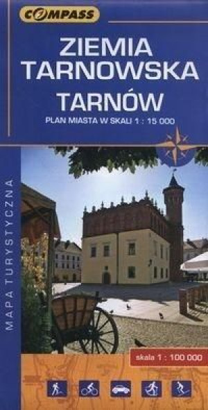 Mapa turystyczna - Ziemia Tarnowska, Tarnów praca zbiorowa