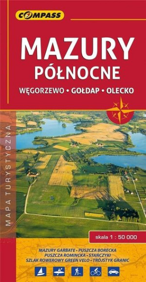 Mapa turystyczna - Mazury północne 1:50 000 praca zbiorowa