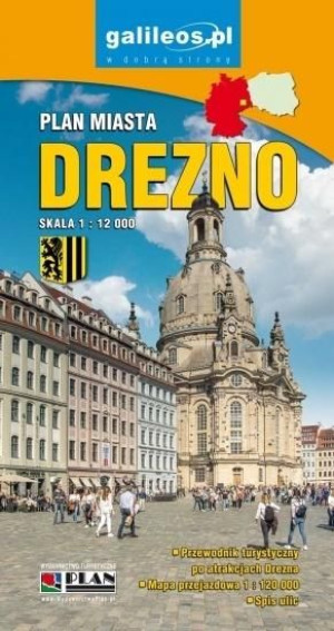 Plan miasta - Drezno 1:12 000 praca zbiorowa