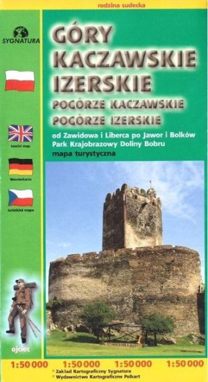 Mapa - Góry Kaczewskie, Izerskie w.2019 praca zbiorowa