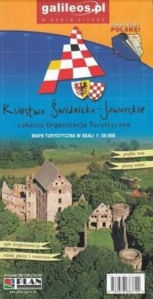 Mapa turystyczna - Księstwo Świdnicko - Jaworskie praca zbiorowa