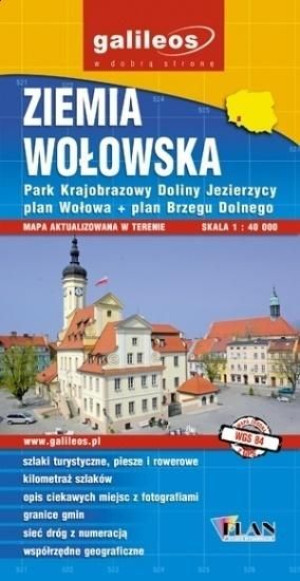 Mapa turystyczna - Ziemia Wołowska 1:40 000 praca zbiorowa