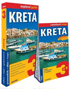 Kreta 3 w1: przewodnik + atlas + mapa praca zbiorowa