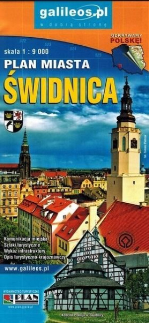 Plan miasta - Świdnica, powiat Świdnicki 1:9 000 praca zbiorowa