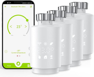 Termostat Grzejnikowy Wi-fi 2.4 Ghz 4 Sztuki