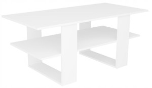 ŁAWA 125x60cm do salonu STOLIK KAWOWY - BIAŁA