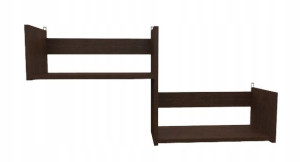 Półka Ścienna Wisząca Książki Salon Wenge
