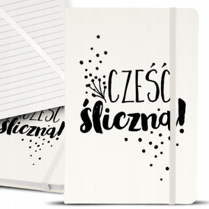 Notes Notatnik Bujo A5 Biały CZEŚĆ ŚLICZNA Wzory
