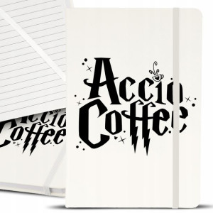 Notes Notatnik Bujo A5 Biały MAGICZNY COFFEE Wzory