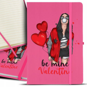 Notes Notatnik Bujo A5 Róż BE MINE VALENTINE Wzory