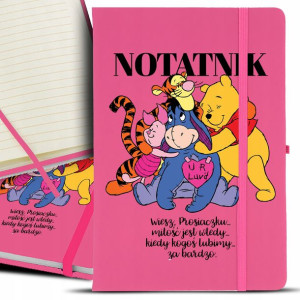 Notes Notatnik Bujo A5 Róż PUCHATEK PROSIACZEK Wz