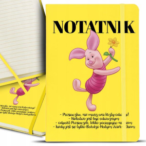 Notes Notatnik Bujo A5 Żółt PUCHATEK PROSIACZEK Wz