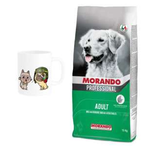 Pakiet Morando Pro Sucha Karma Dla Psa Mix Mięsny + Warzywa 15 kg + Kubek z
