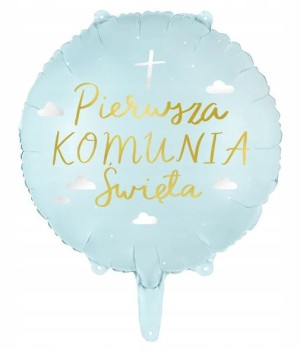 Balon Na Komunię Hel Komunijny Dekoracyjny 45 Cm