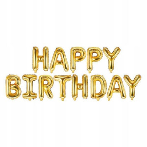 Balon Urodzinowy Happy Birthday Girlanda Napis