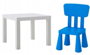 Stolik I Krzesełko Dla Dzieci Ikea Mammut Zestaw