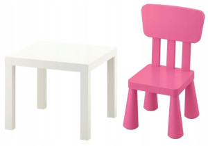 Stolik I Krzesełko Dla Dzieci Ikea Mammut Zestaw