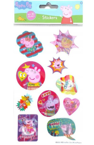 Naklejki Dla Dzieci Meble Okno Świnka Peppa 3d X20